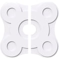 thumbnail image 1 of Ekena Millwork CMP32LA2-06000 32 Po OD x 6 Po ID Carré Luna Architecture Grade Médaillon de Plafond Contemporain PVC - 2 Pièces, 1 of 1