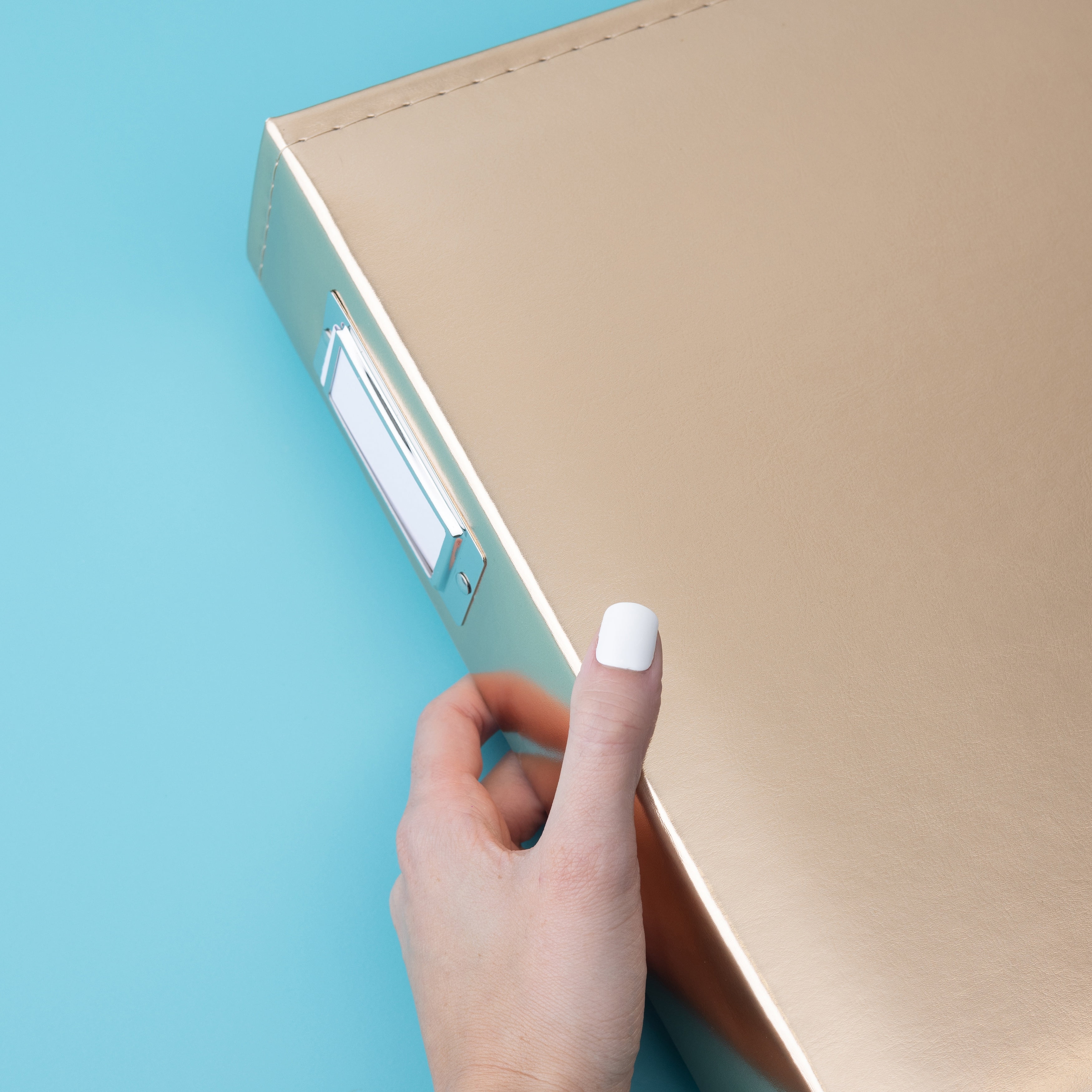 Scrapbook Leather Gold 12X12