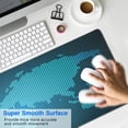 thumbnail image 4 of Stylish & Functional World Map Gaming Mouse Pad: Anti-Slip Base, Stitched Edges, Waterproof - Ideal for Gaming, Office & Home (Black, 31.5x11.8), 4 of 7