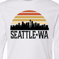 thumbnail image 4 of Inktastic Seattle Washington Skyline Sunset Long Sleeve Youth T-Shirt, 4 of 5