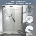 thumbnail image 3 of 56-60 in. W x 72 in. H Double Sliding Shower Door, Semi-frameless Bypass Bathroom Sliding Door with 1/4" (6mm) Tempered Glass for Walk-in Shower, Chrome 24D03-60CX, 3 of 16