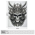 thumbnail image 4 of ARISTURING  Realistic Skull Japanese Samurai Warrior Armor Swords Hemlet,Skin-Friendly, Breathable, Anti-Pilling, Cold-Proof and Warm Fashion Flannel Blanket,Thick, 4 of 6
