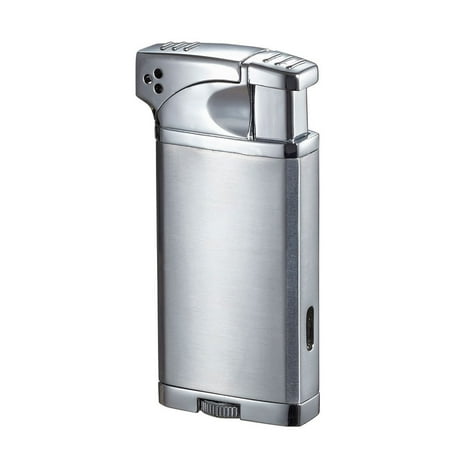 Visol  Coppia All-in-One Cigar, Cigarette, and Pipe Lighter - Chrome - Ships