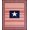 Red White Blue, Pattern 17, variant on ODIKA 8'x10' Washable Area Rug Non-Slip Chair-Friendly Mat Front Door Festive Stars Stripes Independence Celebration Generic for Dining Room, Large Office, Lounge