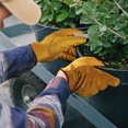 thumbnail image 3 of Guantes de jardinería resistentes al agua y a las espinas para hombres y mujeres: paquete doble, guantes de trabajo de cuero., 3 of 8