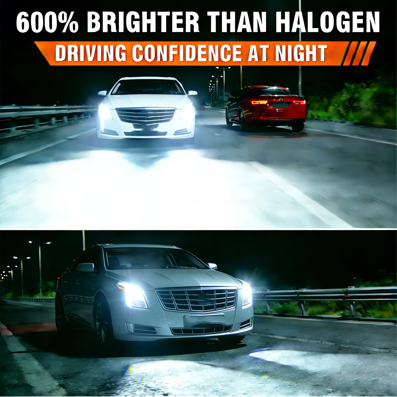 For Nissan Quest 1993-1995 Pair 9004 HB1 LED Headlight Bulbs High Low Beam Cool White Bright