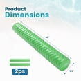 thumbnail image 2 of EDX （2 pack）46 x 5.5 in Swimming Pool Noodle, Heavy Duty NBR Foam Swim Stick with Vinyl Dipped Surface, 250 LBS Support, Wave Design Non-Slip Floating Aid for Pool Beach Lake Ocean, 2 of 7