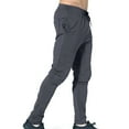 thumbnail image 2 of BROKIG Mens Slim Fit Pants Zip Gym Joggers Sports Athletic Trousers Workout Sweatpants Casual Track Pants with Pockets (Small, Shadow Grey), 2 of 5