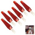 thumbnail image 1 of SquEqu Paquete de 6 cuchillos para quitar maíz, mini cuchillos, afeitadora de pedicura de acero inoxidable, limpiador de cutículas para almohadillas de eliminación de maíz, almohadillas adhesivas para, 1 of 5