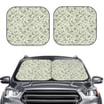 thumbnail image 2 of Goofa Green Rabbit Pattern 2 Piece Car Windshield Sun Shade Foldable | Front Windshield Shade for Sun, Heat and UV Rays | Sunshade for Car Front Window-Medium, 2 of 7