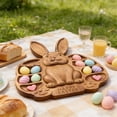 thumbnail image 2 of Easter Bunny Charcuterie Board, Bunny Cutting Board, Easter Charcuterie Board, Easter Bunny Wooden Food Tray, Cute Serving Platter for Holiday Party, 2 of 5
