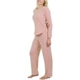 thumbnail image 3 of Jo & Bette Women’s Chenille Pajamas, PJ Lounge Shirt and Pants Set, 3 of 9