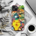thumbnail image 6 of Whimsical Cat and Goldfish Colorful Phone Case, Fun Artistic Protective Cover for iPhone 16 15 14 13 12 11 Plus Pro Plus Mini, 6 of 6