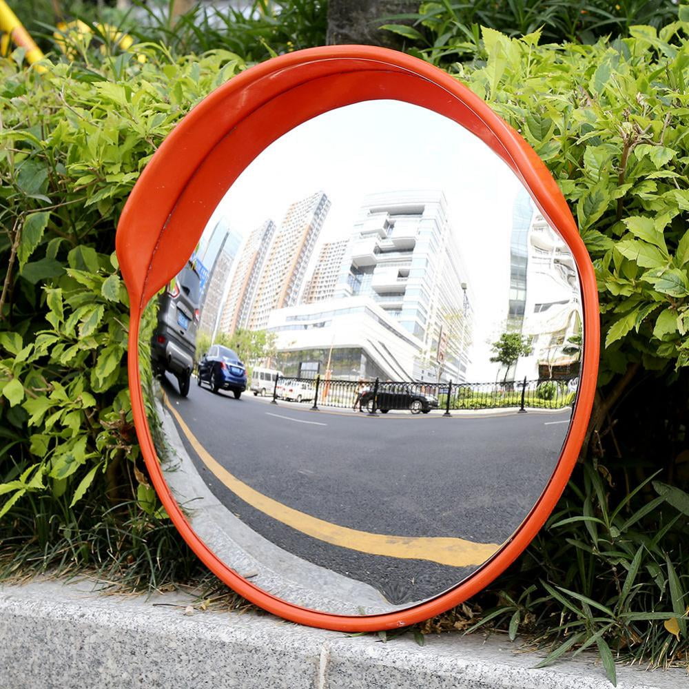 18" Wide Angle Curved Convex PC Plastic Mirror Road Traffic Driveway Security US 