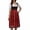 1-Wine1216, variant on XIAOCHA Women's Tie Waist Dirndl Solid Satin Oktoberfest Midi Apron Dresses Casual Bottoms,Beige,Sizes M