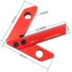 thumbnail image 1 of Carpentry Measuring Tool, Line Gauge Center, 45/90 Degree Right Angle Line Gauge Carpenter Ruler, 1 of 3
