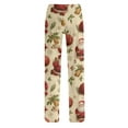 thumbnail image 5 of Christmas Women's Casual Long Pajama Pants Xmas Graphic Print Pjs Christmas Wide Leg Comfy Relaxed Fit Pants, 5 of 6