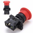 thumbnail image 4 of Baohd Electrical Equipment Emergency Stop Switch Rotating Reset Constant Close Push Button Control Switches 22mm Mounting Hole Machine, 4 of 6