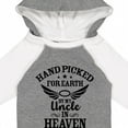 thumbnail image 4 of Inktastic Handpicked for Earth by My Uncle in Heaven with Angel Wings Boys or Girls Long Sleeve Baby Bodysuit, 4 of 5