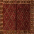 thumbnail image 1 of Ahgly Company Indoor Square Persian Orange Traditional Area Rugs, 7' Square, 1 of 1