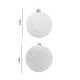 thumbnail image 4 of Adornos de Navidad para árboles: conjunto de 12 piezas irrompibles, bolas blancas para árboles y decoración de fiestas, 4 of 8