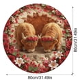 thumbnail image 3 of zhangmingg Valentine's Day Heart Shaped Soft Area Rug Featuring Adorable Cow Design for Cozy Bedroom, 3 of 8