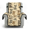 thumbnail image 6 of TSOVTHRID Schnauzer Dog Paw Print Recliner Slipcovers Non-Slip Lazy Boy Recliner Cover Water Resistant Couch Chair Covers with Pocket for Dog Furniture Protector for Living Room, 6 of 7
