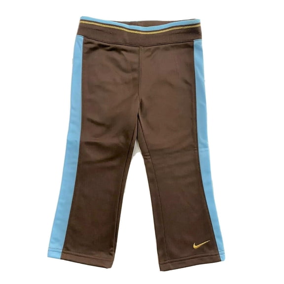 NIKE GIRLS SWEATPANTS - BROWN CHOCOLATE SZ 2T - LONG PANTS ATHLETIC TRACK