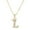 L, variant on TechWave Zircon English Letter Pendant Lady Necklace Necklace Chain Pearl Necklace Drop Back Necklace Chain Heart Necklace 2000s Jewelry for Women Chain Necklace Choker Custom Necklace for Women