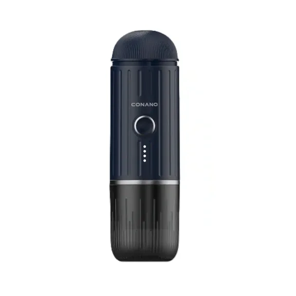 Conano - Fast self-heating Portable Electric Espresso Coffee Maker, 2 IN 1 Extraction, Support Ground Coffee and Capsule - Blue