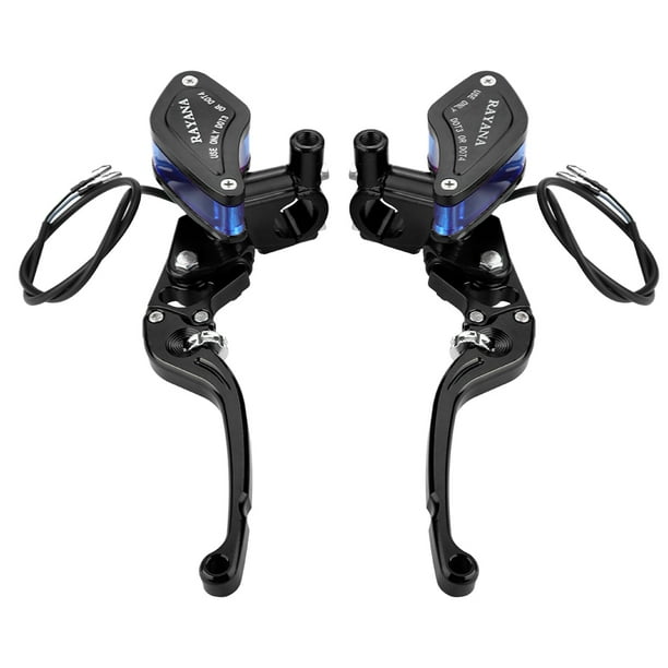 Bomba de freno hidráulica de ajuste de rodillo CNC Universal para motocicleta de 22mm, color negro Jadeshay A