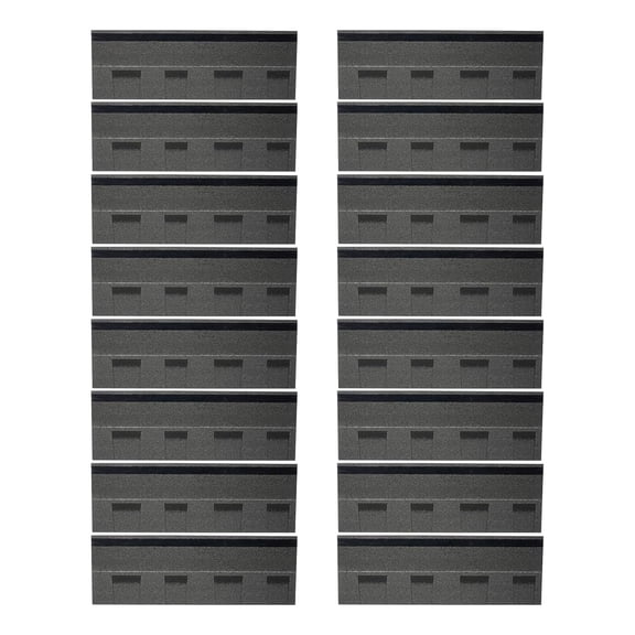 16 PCS Roofing Shingles for Roof House Repair Tiles Shed Decor,Roof Tiles for Storage Shed, Architectural,Residential,Garage Roof 39.37x13.11in (Grey)