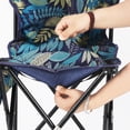 thumbnail image 3 of Silla de pesca plegable Kusrkot Silla portátil para acampar con respaldo azul S, 3 of 8
