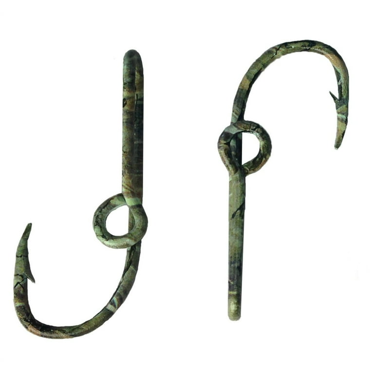 Two Eagle Claw Camo Hat Hook Pin Fish Hook for Hat Camo Fish Hook Money/Tie  Clasp - Set of Two Hooks