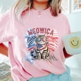 thumbnail image 3 of Meowica Patriotic Cat T-Shirt – Funny 4th of July Kitty Tee with American Flag & Sunglasses – Independence Day Shirt for Cat Lovers, Women, Men & Animal Fans, 3 of 7