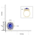 thumbnail image 5 of ANGARA Natural Cushion 1.6 ct Tanzanite Cocktail Ring in 14K Yellow Gold for Women (Size-8x6mm) | December Birthstone, Anniversary, Jewelry Gift for Women | Natural Tanzanite Ring, 5 of 11