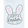 thumbnail image 5 of Aunavey Toddler Baby Girl Easter Outfits Bunny Short Sleeve T-shirt Tops Flared Rabbit Pants Summer Clothes 1-5Y, 5 of 8