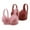 Bras for Women Brown, variant on Womens 2 Pack Lace Bras, Womens Seamless Wireless Supportive Bra Push Up Comfort Soft No Underwire Full Coverage T-Shirt Bra with Wide Strap 36/S-44/2XL