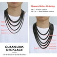 thumbnail image 6 of Suplight Mens Hip Hop Necklace 6mm Miami Unisex Curb Cuban Link Chain，316L Stainless Steel, 6 of 9