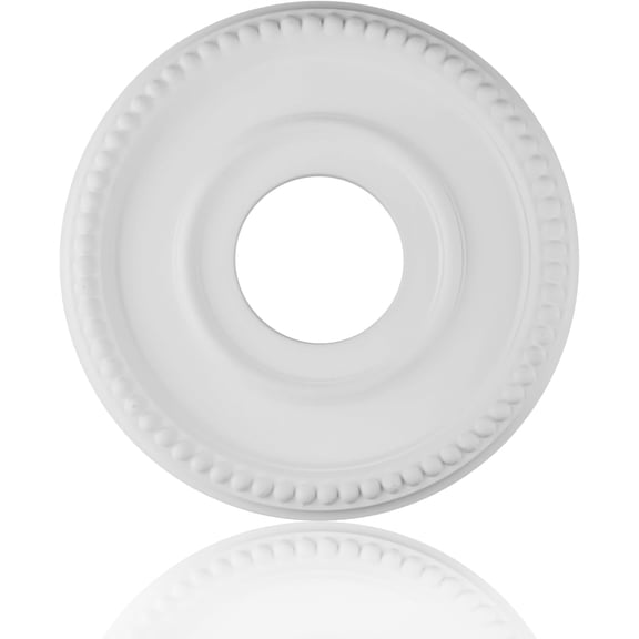 ABPETE Traditional Ceiling Medallion, Ceiling Light Cover, Decorative Ceiling Fan Light Cover Plate, Ceiling Medallions For Light Fixtures, Retro And Minimalist, 12'' OD, 4Inch ID