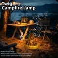thumbnail image 2 of Rural LED Simulation Campfire Light Fireplaces Light Branches and Stones Materials with Immersive Sound Effects, 2 of 15