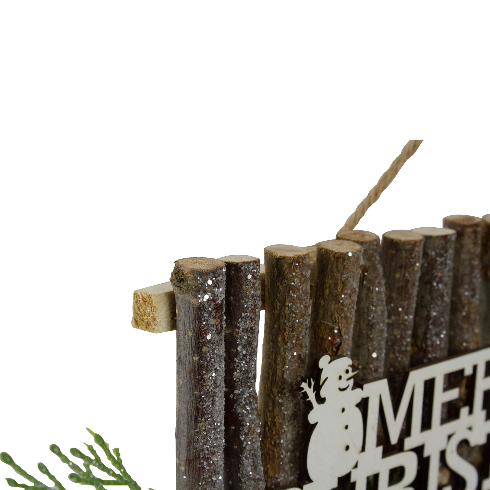 16" Rustic Wooden Merry Christmas Sign Wall Decor