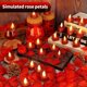 thumbnail image 3 of Pétalos de Flores Artificiales, 1000 Pétalos de Rosa, Pétalos de Rosa Artificiales para Fiesta de Boda, Baño, Dormitorio, San Valentín, Noche Romántica, Decoración de Cama (Rojo), 3 of 4