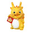 thumbnail image 4 of Esquirla Chinese New Year Dragon Statue Dragon Piggy Bank Desk Animal Sculpture Craft Money Bank Figurine for Spring Festival Bookcase Type A, 4 of 8