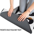 thumbnail image 3 of White and Orange Of Leopard Print Hot Yoga Mat Towel Non Slip for Hot Yoga - Quick-Drying Yoga Mat Cover with 4 Corner Pockets with Travel Bag - Hot Yoga Towel Non Slip 70"x26", 3 of 6