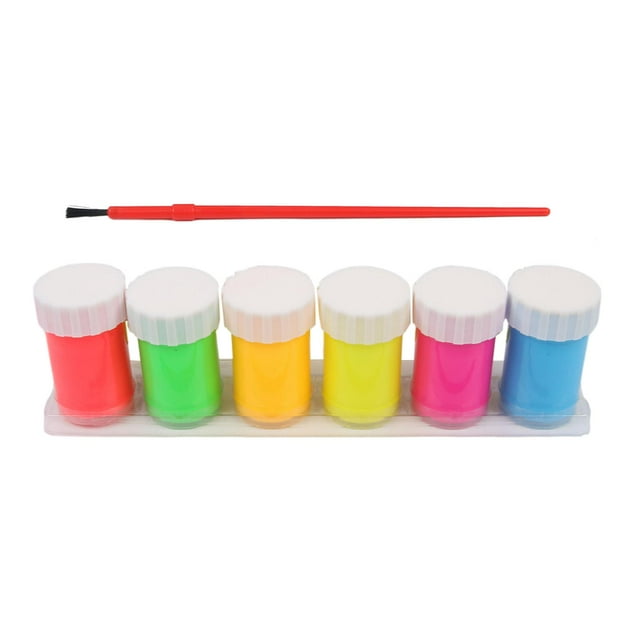 Classroom Set Washable Acrylic Paints, Set of 6 Paint 6 Colors, for Kids Arts Crafts B