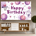thumbnail image 4 of Basketball Theme Happy Birthday Banner Sports Decoration Kids Party Backdrop for Birthday Event Celebration Indoor Party, 4 of 7