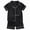 L101-Black, variant on CAUYDY Toddler Baby Cotton Summer Pajamas Set Button Down Short Sleeve Tops Shorts Pjs 2pcs Boy Girl Solid Sleepwear Outfit(L101-Sky Blue,12-18 M)