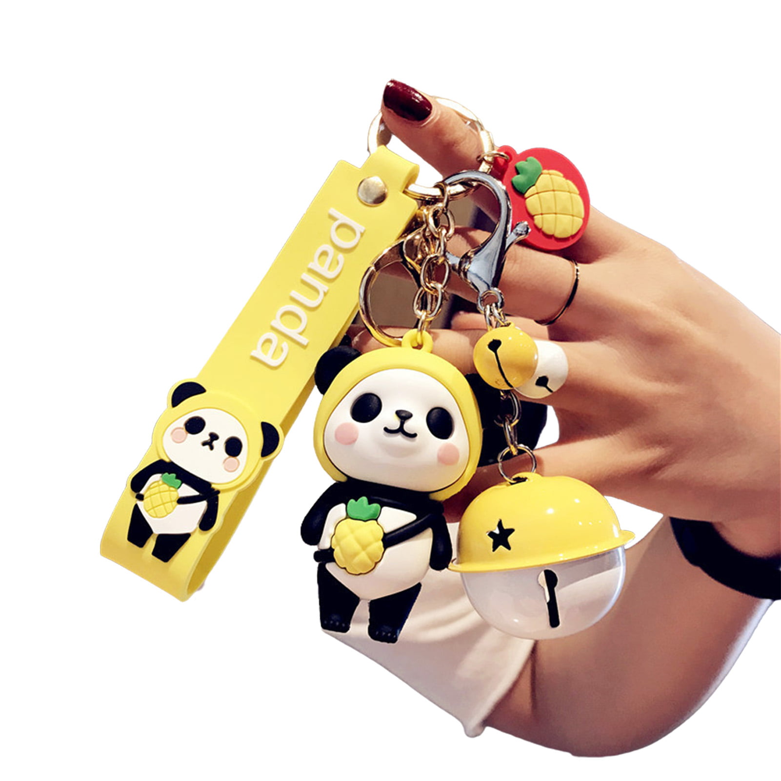 Cartoon Funny Cool Street Dance Panda Keychain Creative Trend Rock Music DJ  Panda Key Chain Girl Boy Bag Pendant Keyfob Gifts AliExpress Jewelry  Accessories | Cartoon Panda Keychain Toy Creative Keyring Model