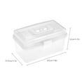 thumbnail image 2 of Clear Art Storage Box Watercolor Oil Painting Supplies Multipurpose Case Portable for Artists Students, 2 of 7